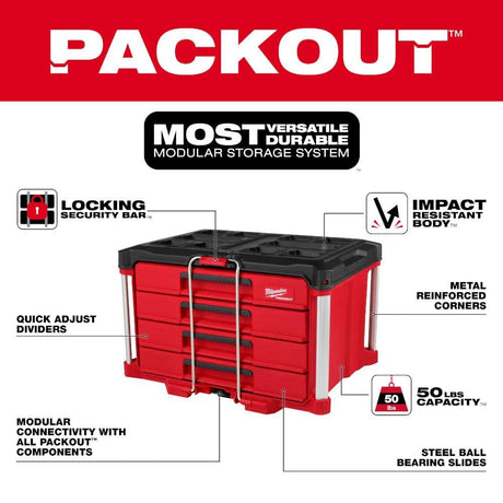 PACKOUT 4-Drawer Tool Box 48-22-8444