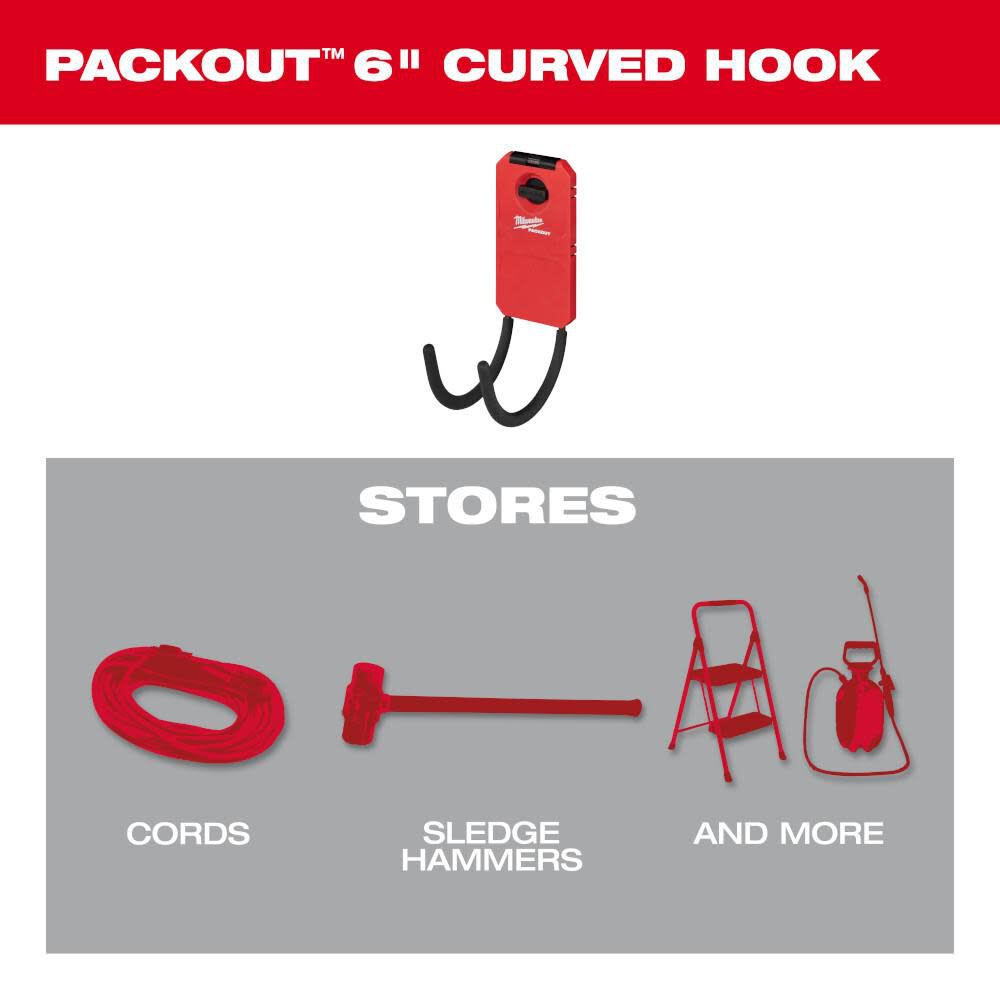 PACKOUT 6 Curved Hook 48-22-8331