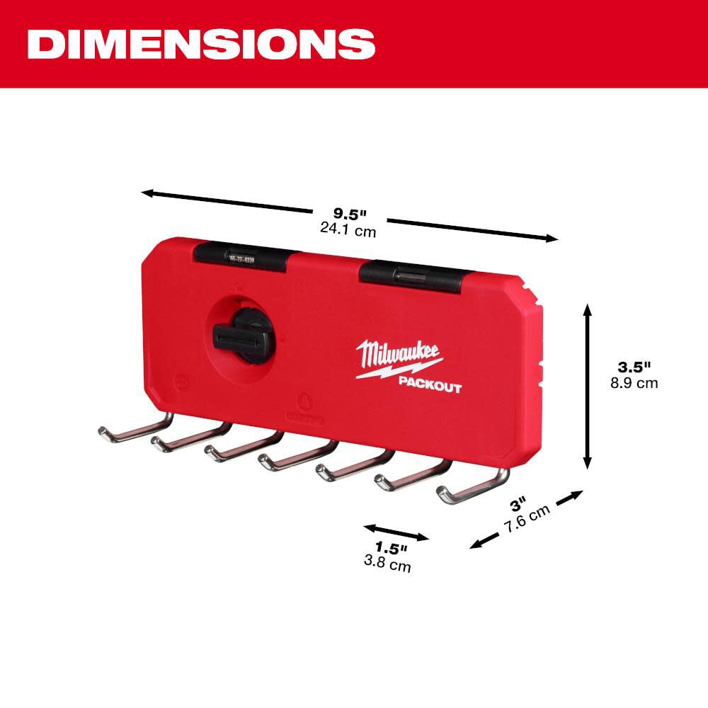 PACKOUT 7 Hook Rack 48-22-8329