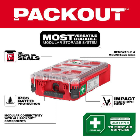PACKOUT First Aid Kit 79pc Class A Type III 48-73-8435C