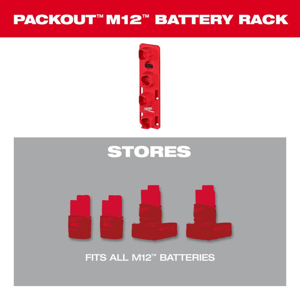 PACKOUT M12 Battery Rack 48-22-8338