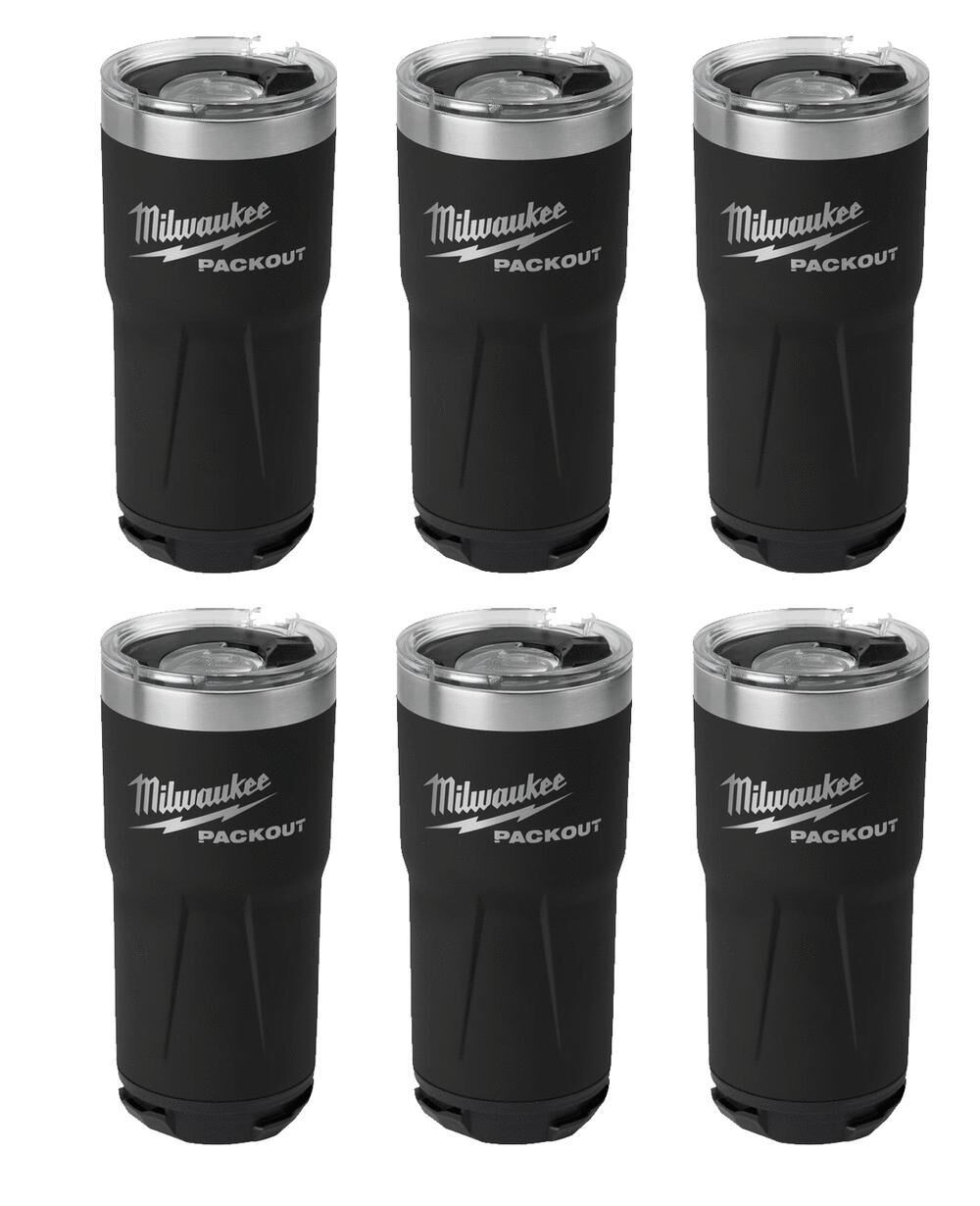 PACKOUT Tumbler 20oz Black Bundle 6pk 48-22-8392BX6