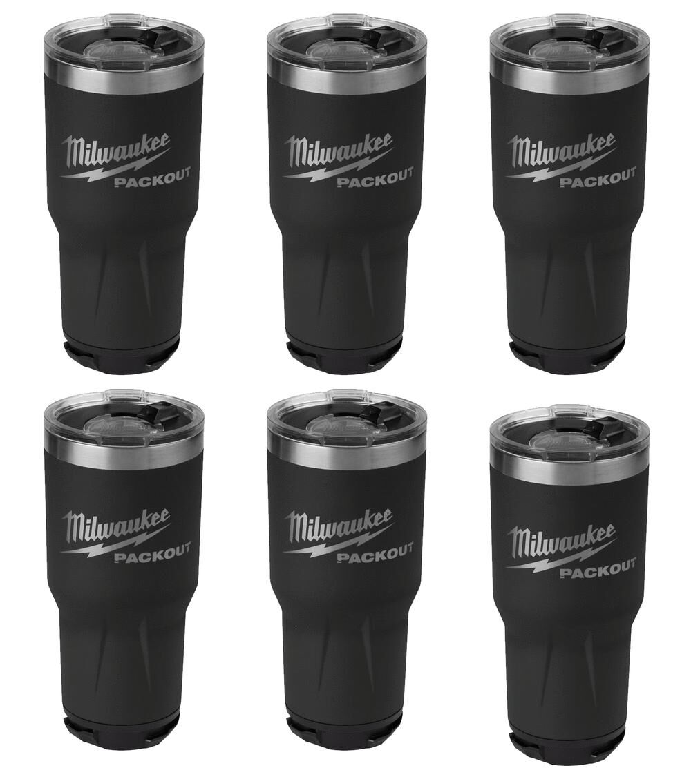 PACKOUT Tumbler 30oz Black Bundle 6pk 48-22-8393BX6