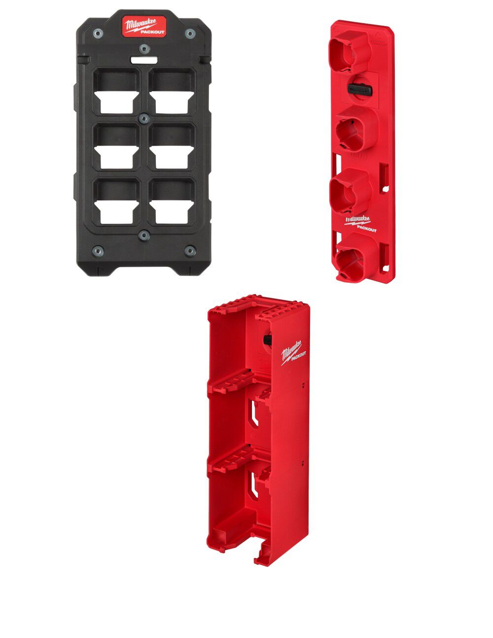 PACKOUT Wall Plate with M12 & M18 Battery Rack Bundle 48-22-8486-8339-8338