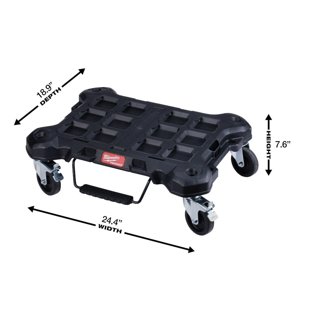 PACKOUT XL Tool Box 2 Drawer Tool Box Dolly Bundle 48-22-8429-8442-8410