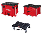 PACKOUT XL Tool Box 2 Drawer Tool Box Dolly Bundle 48-22-8429-8442-8410