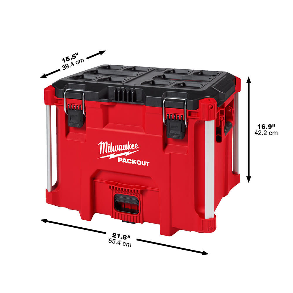 PACKOUT XL Tool Box and 2 Wheel Cart Bundle 48-22-8429-8415