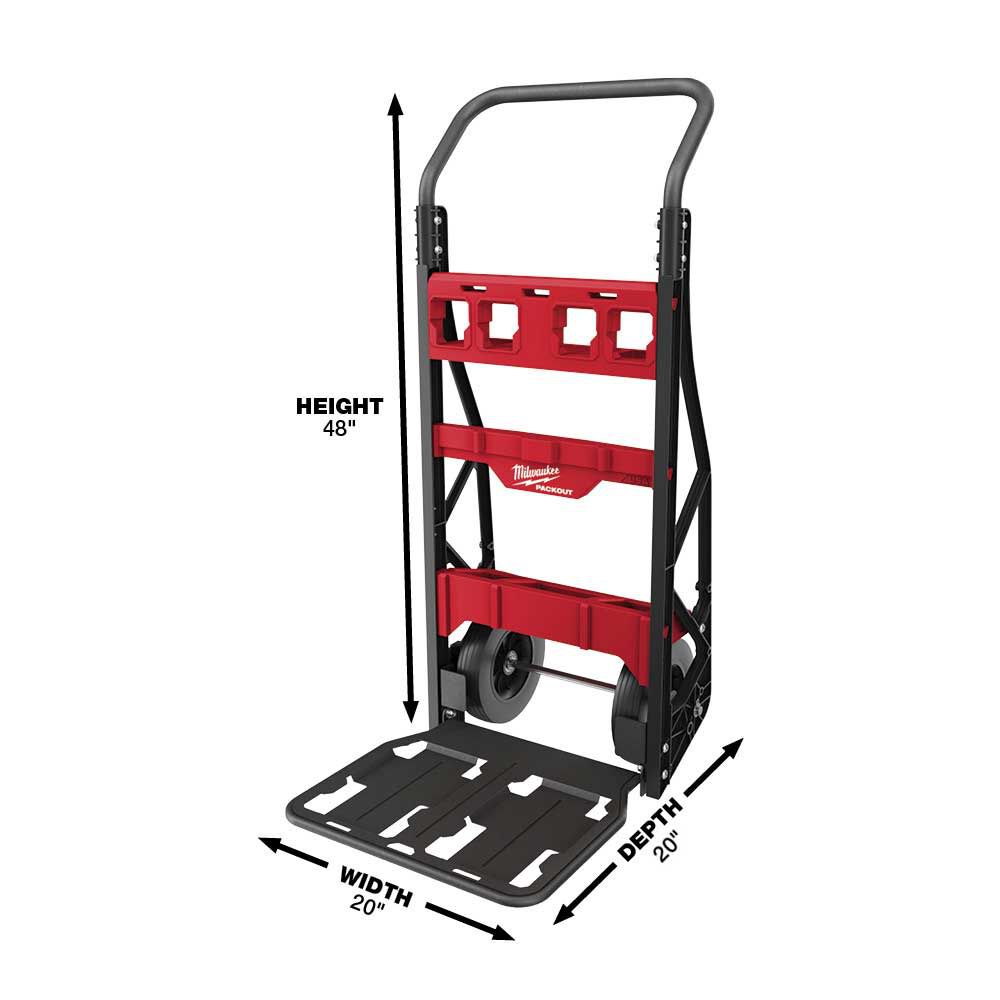 PACKOUT XL Tool Box and 2 Wheel Cart Bundle 48-22-8429-8415