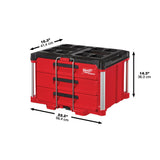 PACKOUT XL Tool Box and 3 Drawer Tool Box with Dolly 48-22-8429-8443-8410