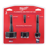 Plumber's Selfeed Bit Kit 3PK 49-22-0030