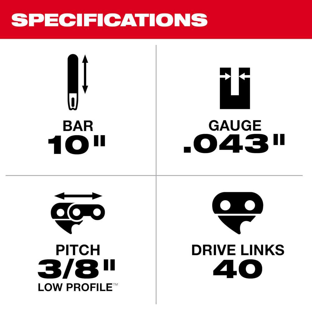 QUIK-LOK 10In Pole Saw Replacement Chain 49-16-2723