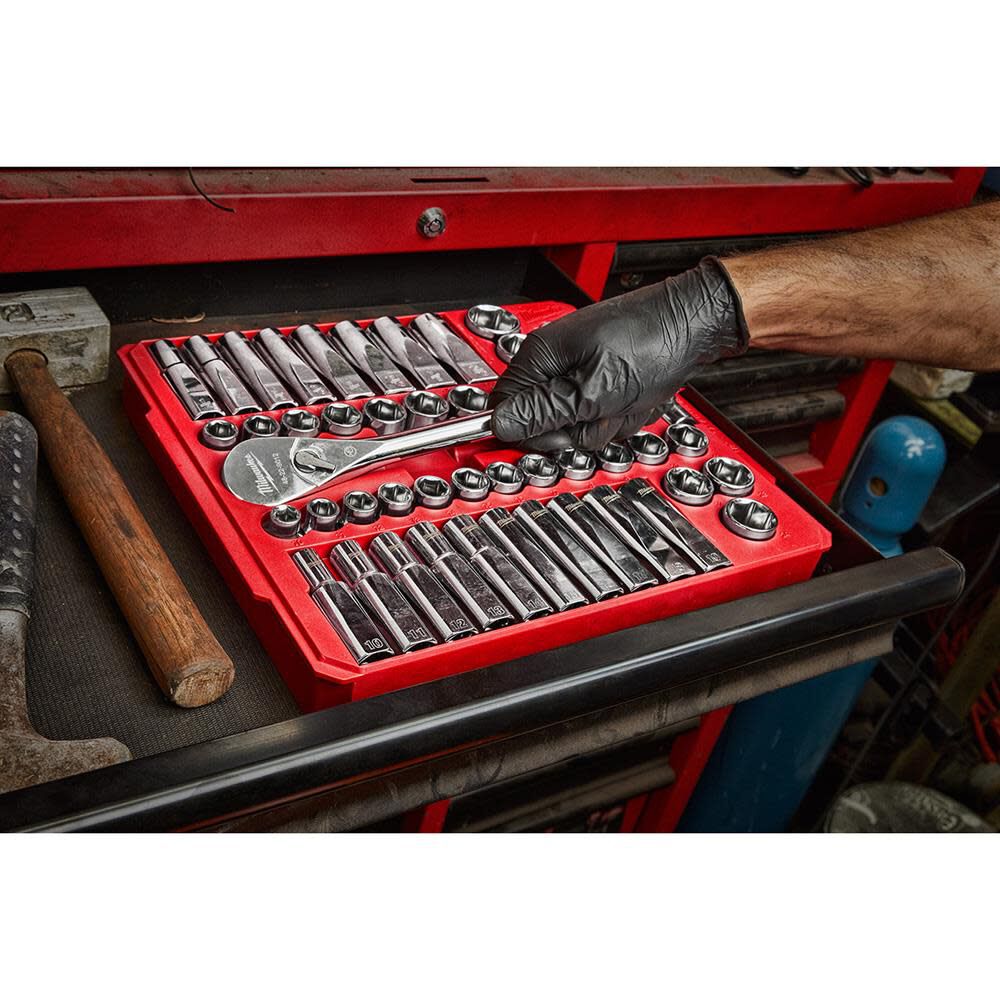 Ratchet Socket Wrench Set 103pc Bundle 48-22-9008-9010