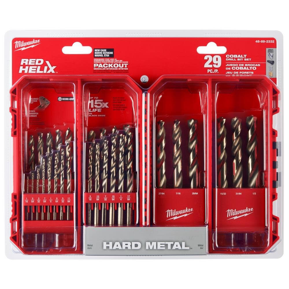 RED HELIX Cobalt Drill Bit Set 29PC 48-89-2332