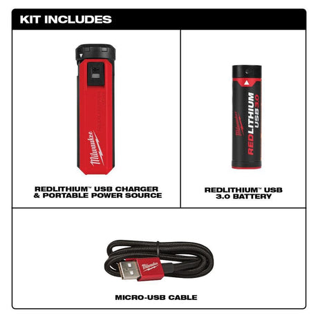 REDLITHIUM USB Charger and Portable Power Source Kit 48-59-2013