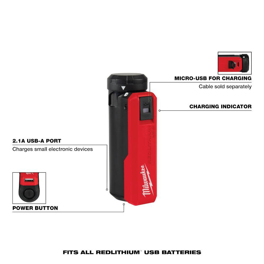 REDLITHIUM USB Charger and Portable Power Source Kit 48-59-2013