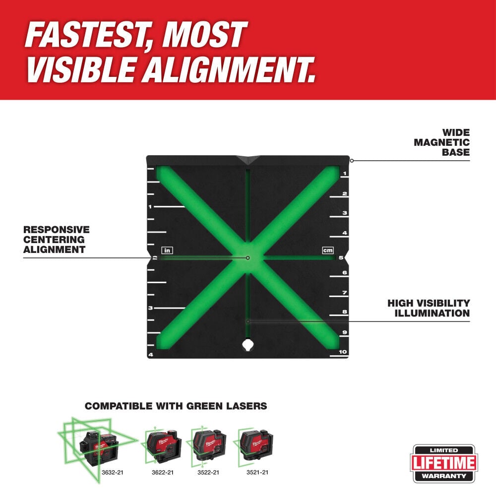 Responsive Laser Alignment Target 48-35-1111