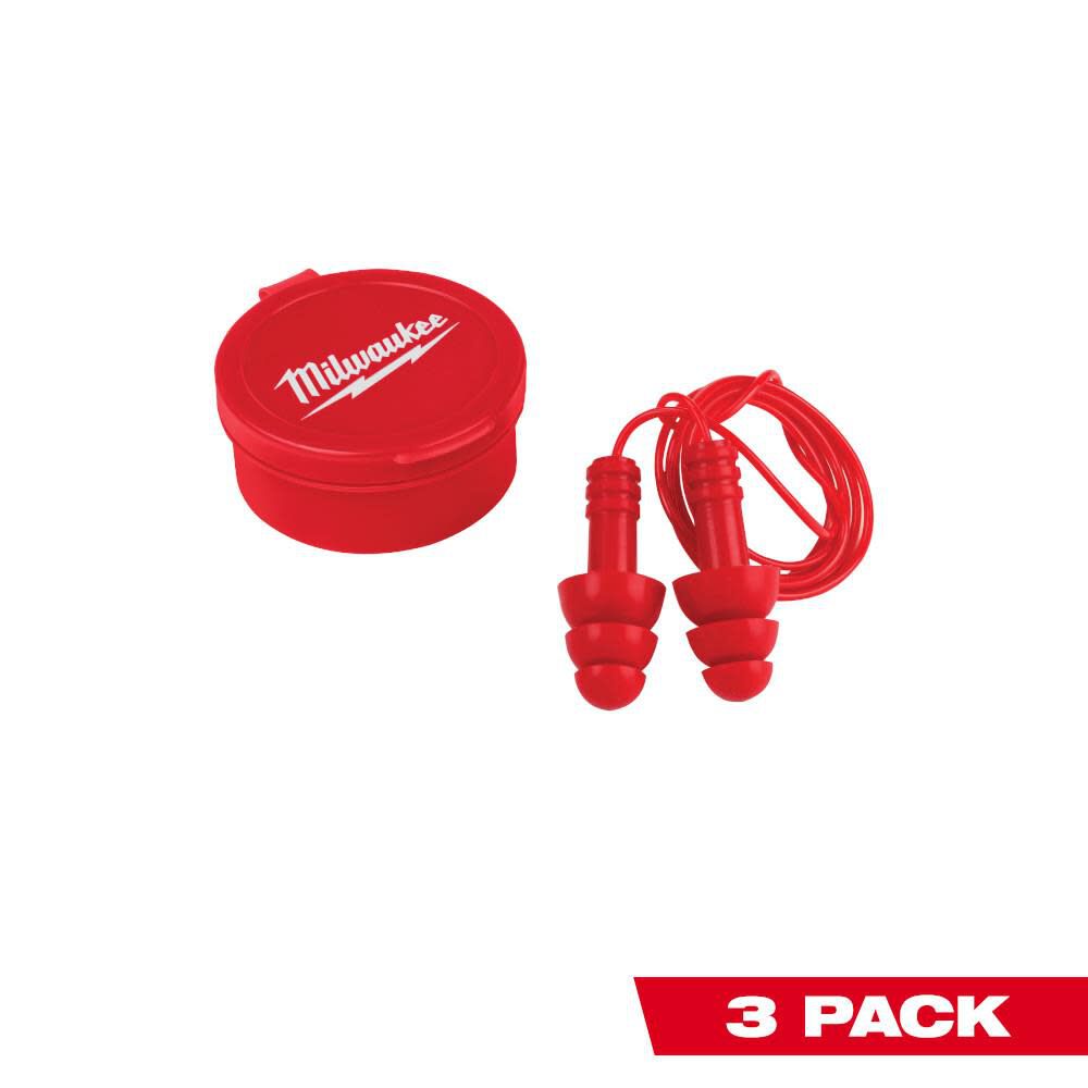 Reusable Corded Earplugs 3 Pack 48-73-3151