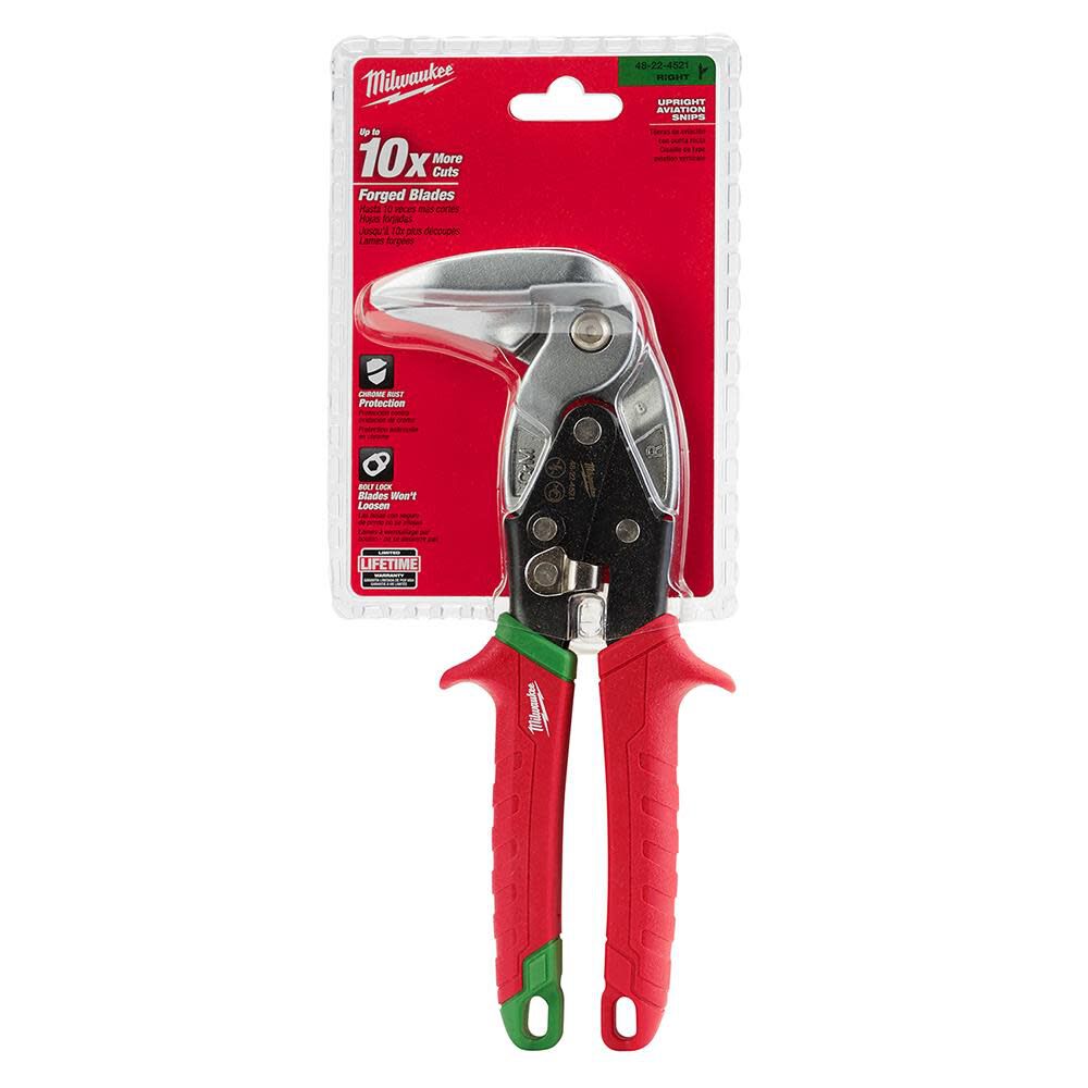 Right Cutting Upright Aviation Snips 48-22-4521