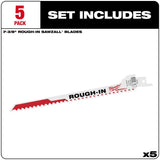 Rough-In SAWZALL Blade 5PK 48-00-1610