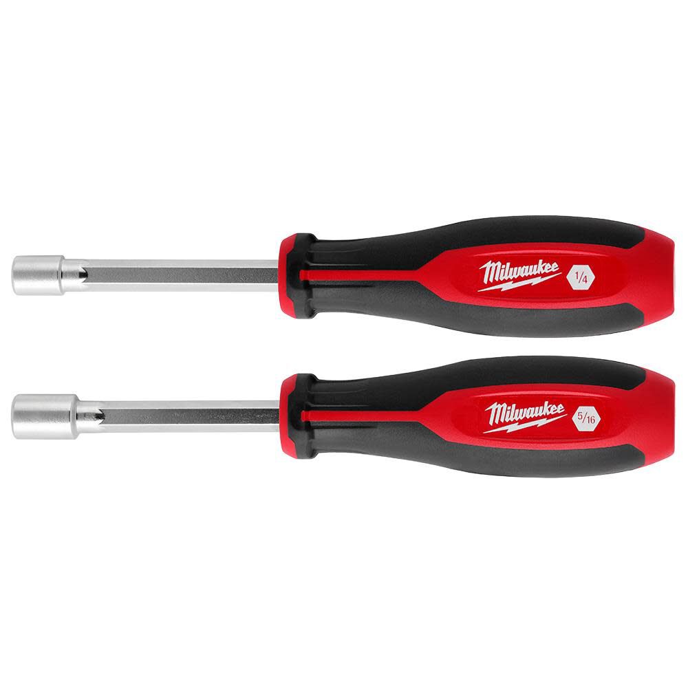 SAE HollowCore Magnetic Nut Driver Set 2pc 48-22-2542