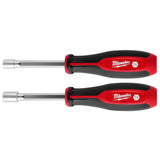 SAE HollowCore Magnetic Nut Driver Set 2pc 48-22-2542