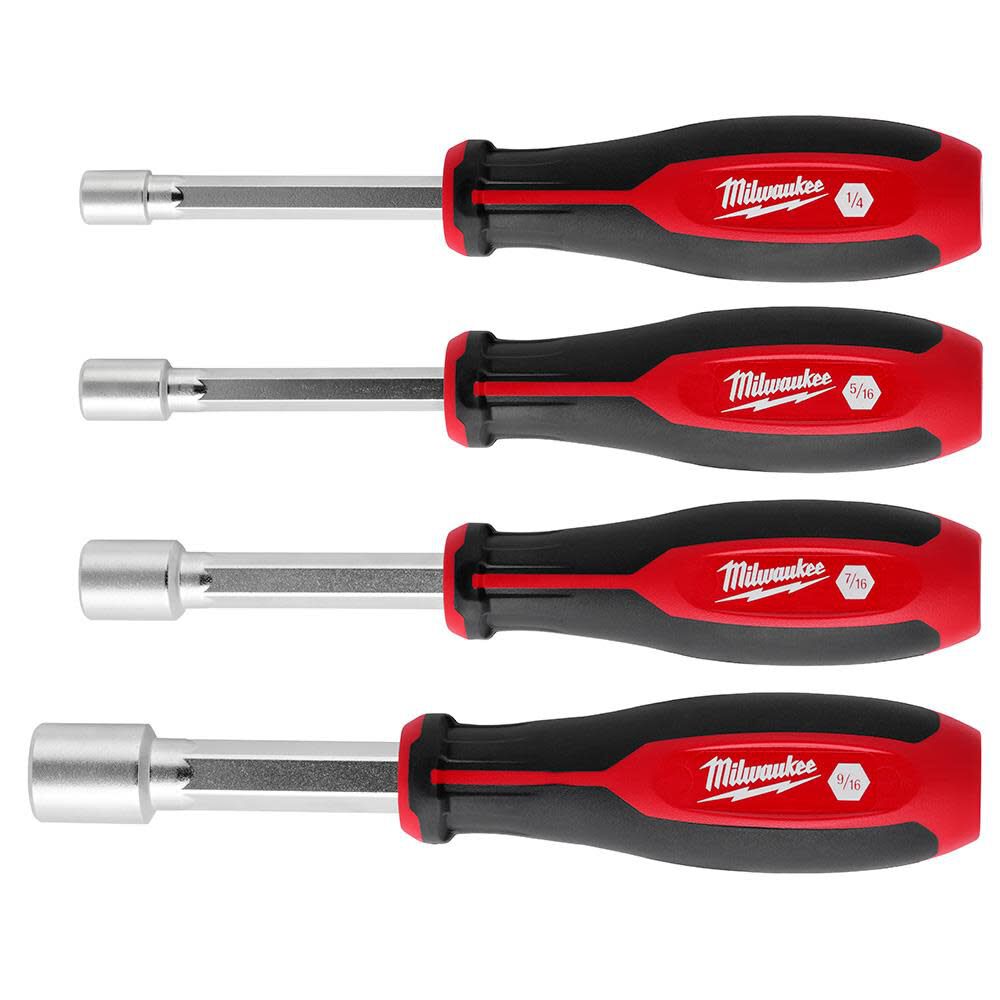 SAE HollowCore Nut Driver Set 4pc 48-22-2444