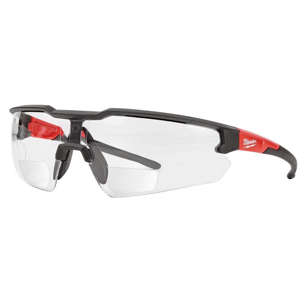 Safety Glasses - +1.00 Magnified Clear Anti-Scratch Lenses 48-73-2200