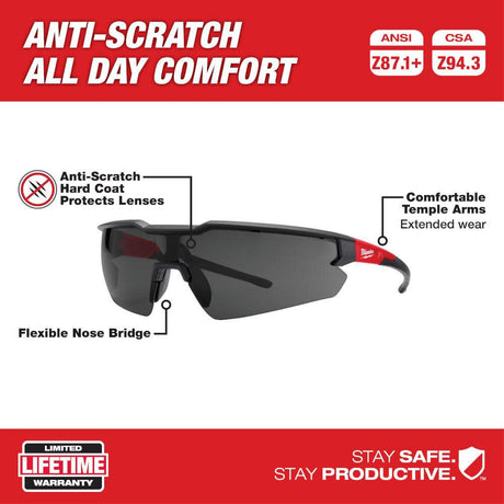 Safety Glasses - Tinted Anti-Scratch Lenses 48-73-2015