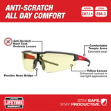 Safety Glasses - Yellow Anti-Scratch Lenses 48-73-2100