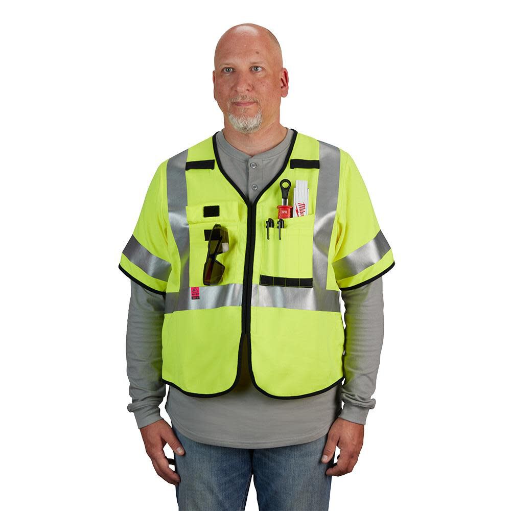 Safety Vest AR/FR Cat. 2 Class 3 High Visibility 48-73-5321M910