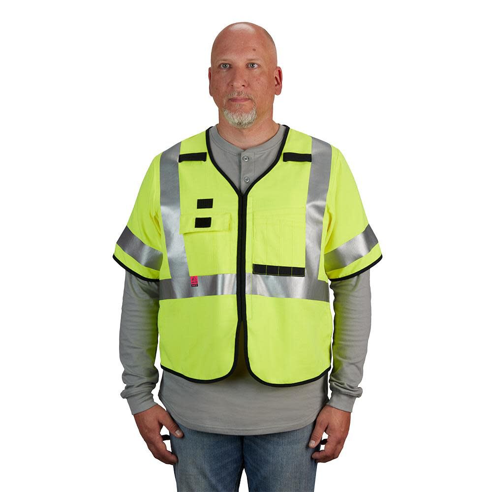 Safety Vest AR/FR Cat. 2 Class 3 High Visibility 48-73-5321M910