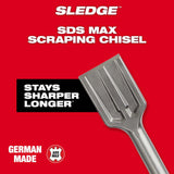 SDS-Max 2 in. x 12 in. Demolition Scraping Chisel 48-62-4089