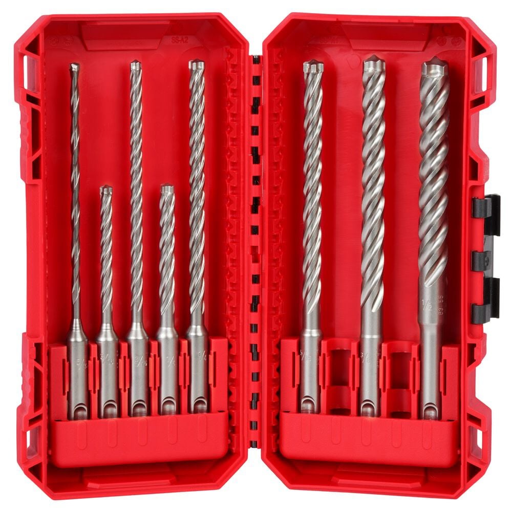 SDS Plus MX4 4 Cutter Drill Bit Kit 8pc 48-20-7663