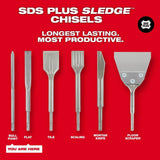 SDS-PLUS SLEDGE Bull Point & Flat Chisel 2 Pack 48-62-6080