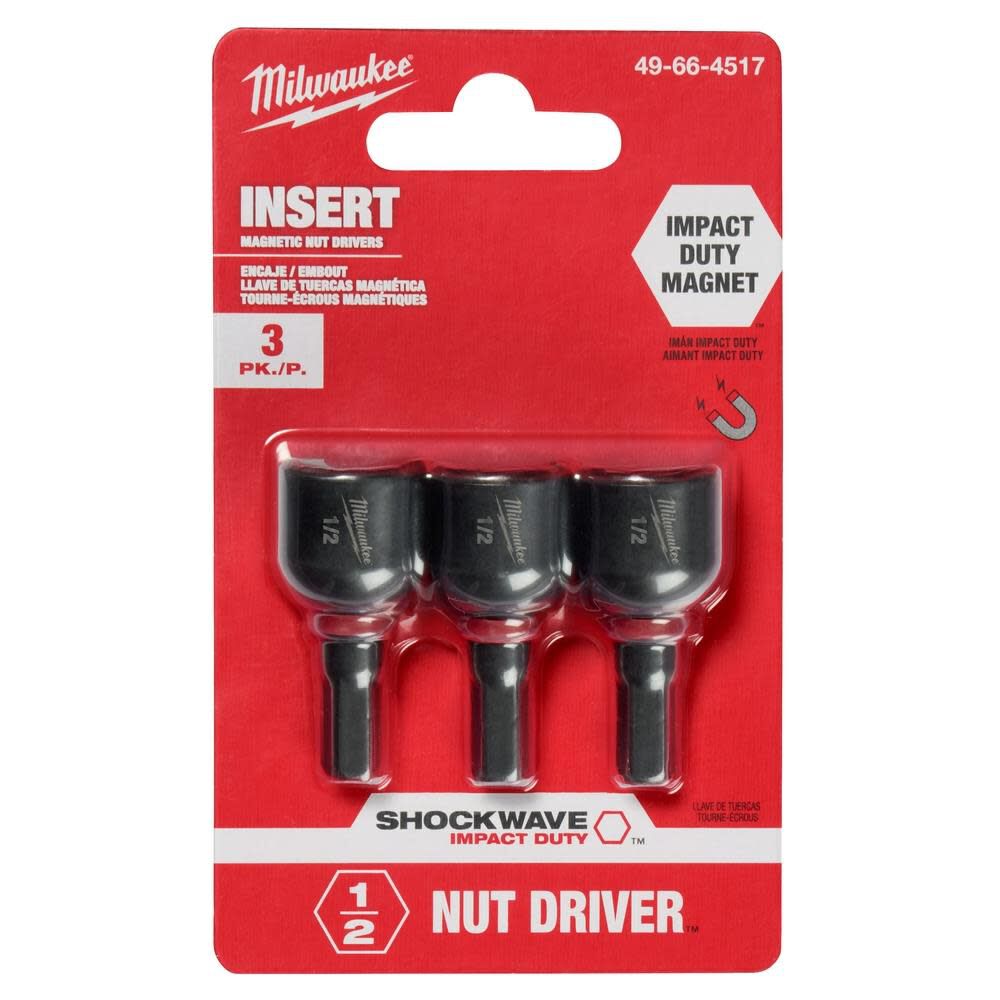 SHOCKWAVE 1/2 in. Insert Nut Driver 3PK 49-66-4517