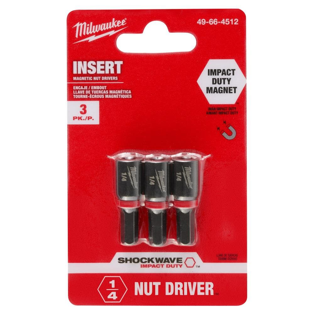 SHOCKWAVE 1/4 in. Insert Nut Driver 3PK 49-66-4512