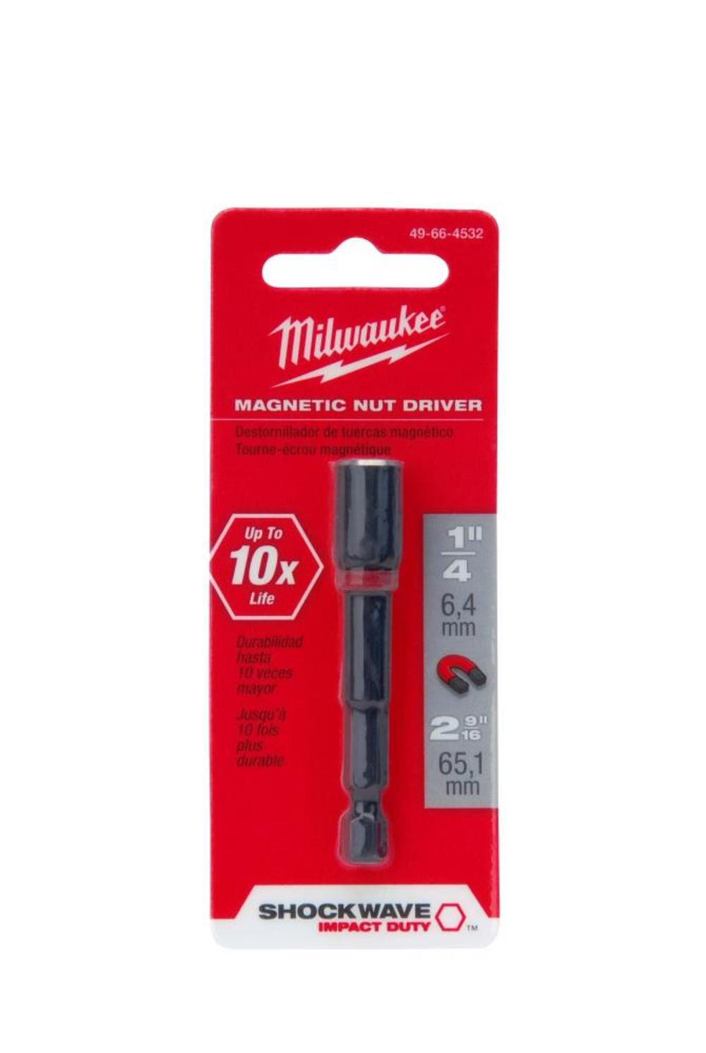 SHOCKWAVE 2-9/16 in. Magnetic Nut Driver 1/4 in. 49-66-4532