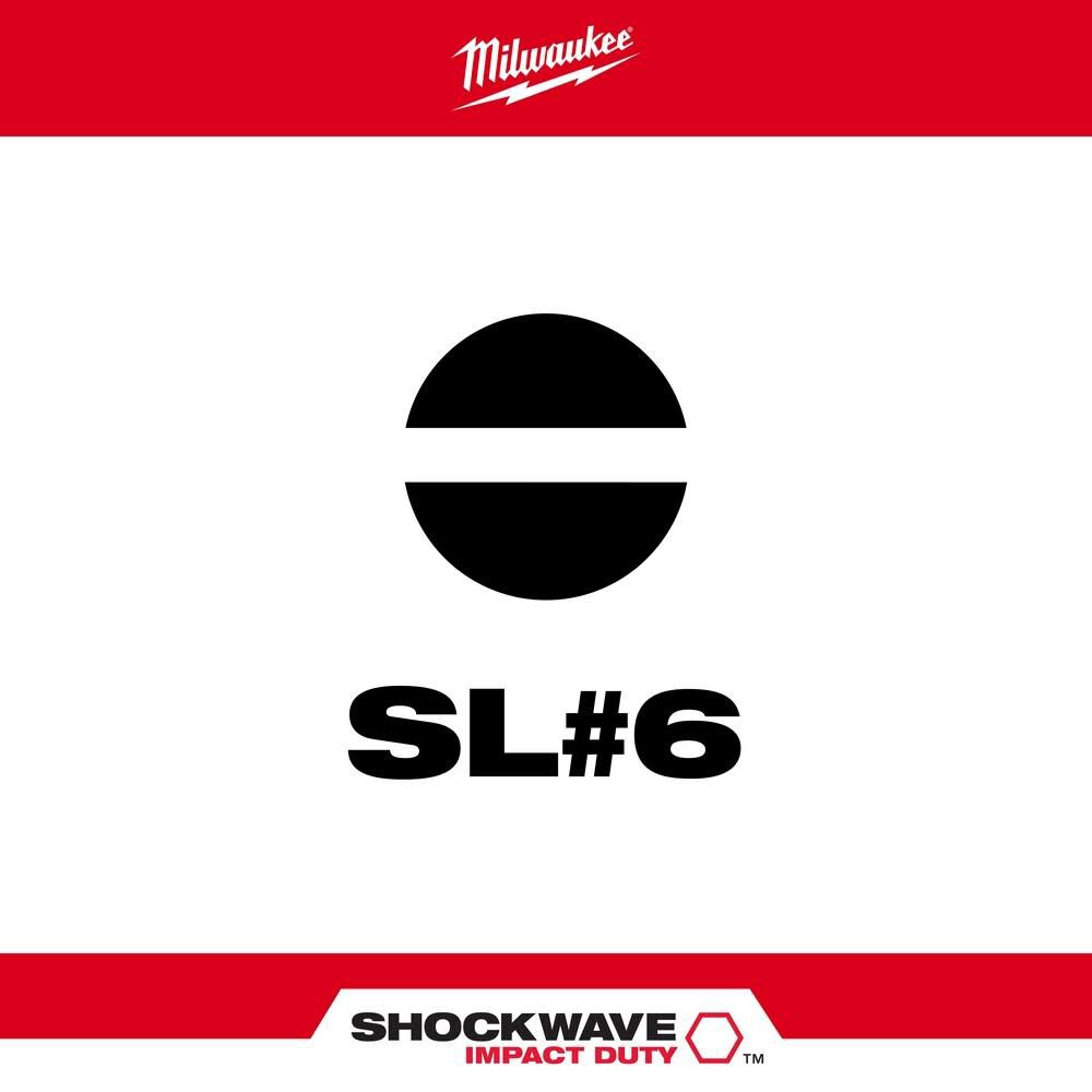 SHOCKWAVE 2 in. Impact Slotted 1/8 in. Power Bit 48-32-4916