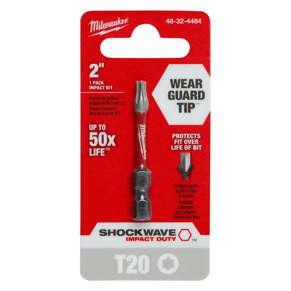 SHOCKWAVE 2 in. Impact Torx T20 Power Bit 48-32-4484