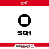 SHOCKWAVE 2 in. SQ1 Impact Driver Bits 5PK 48-32-4671