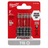 SHOCKWAVE 2 in. T15 Impact Driver Bits 5PK 48-32-4683