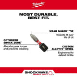 SHOCKWAVE 2-Piece Impact Phillips #2 Insert Bits 48-32-4412