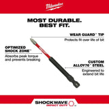 SHOCKWAVE 3-1/2 in. Impact Square Recess #2 Power Bit 48-32-4572