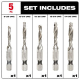 SHOCKWAVE 5 Pc. SAE Impact Drill Tap Set 48-89-4874