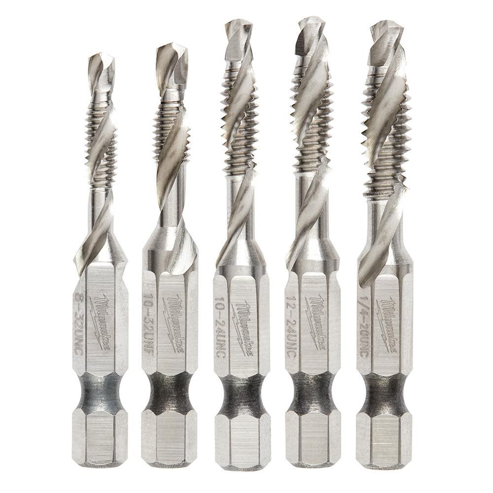 SHOCKWAVE 5 Pc. SAE Impact Drill Tap Set 48-89-4874