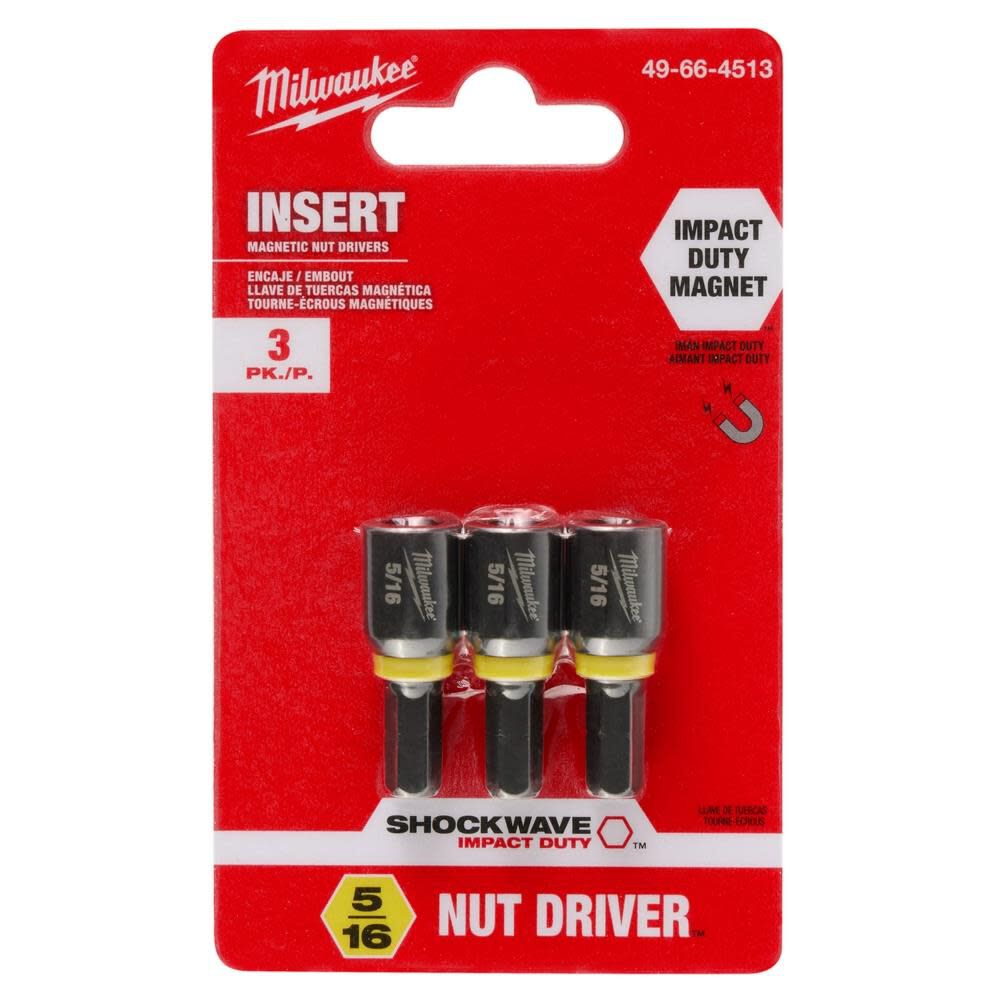 SHOCKWAVE 5/16 in. Insert Nut Driver 3PK 49-66-4513