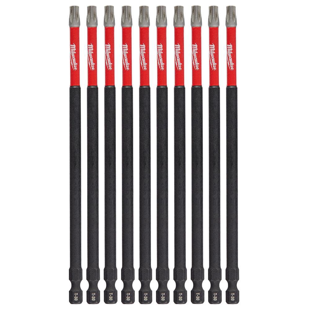 SHOCKWAVE 6 in. Impact Torx T30 Impact Driver Bit 10PK 48-32-4248