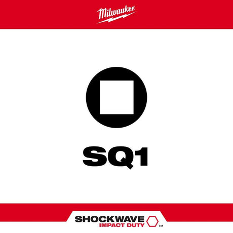 SHOCKWAVE Impact Bit 2inch SQ1 2pk 48-32-4971