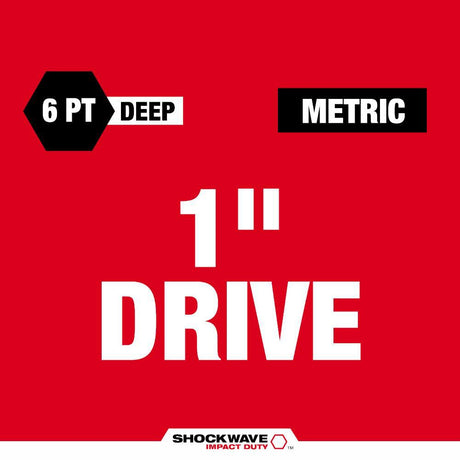 SHOCKWAVE Impact Duty 1 in Drive 33mm Deep 6 Point Socket 49-66-6627