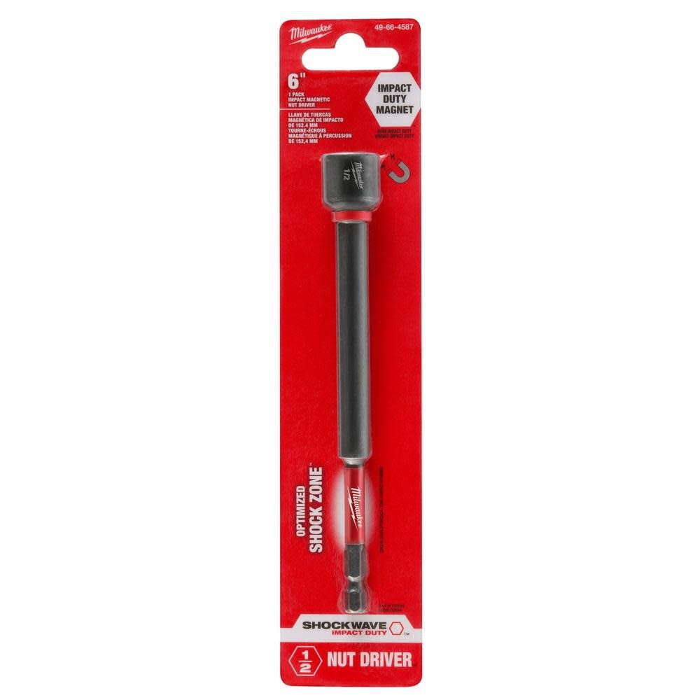 SHOCKWAVE Impact Duty 1/2inch x 6inch Magnetic Nut Driver 49-66-4587